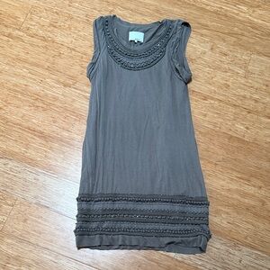 3.1 Phillip Lim Taupe Embellished dress S